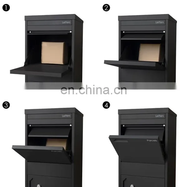 Postal Secure Waterproof Outdoor Top Opening Standalone Courier Parcel Delivery Box With Anti Theft Lock photo-5