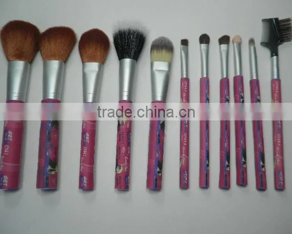 High-end Product Goat Hair Material and Face Use Makeup Brush Set 11piece