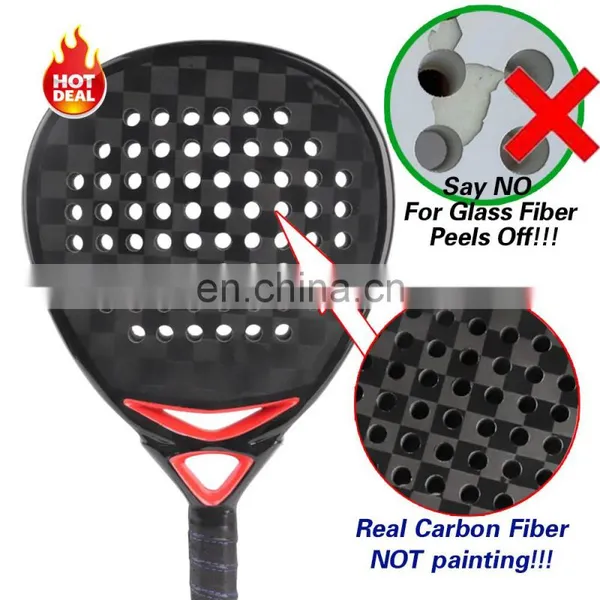 Arronax Custom Surface 3K/12K/18K Carbon Fiber Padel Tennis Rackets photo-2