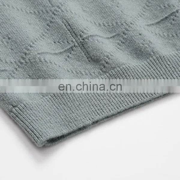 Solid Color Short Sleeve Women's Casual Knitted Cashmere Pullover Factory Customized Design Crew Neck for Spring Season photo-5