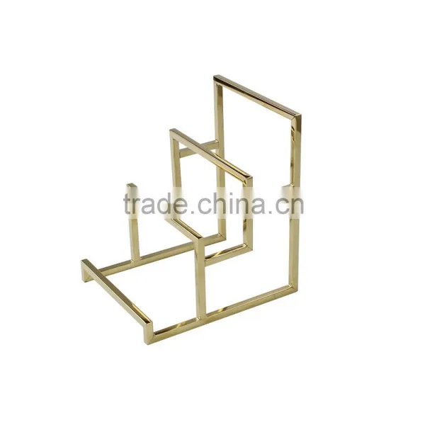 Polished Gold Wallet Display Stand, Metal Wallet Display Rack photo-5