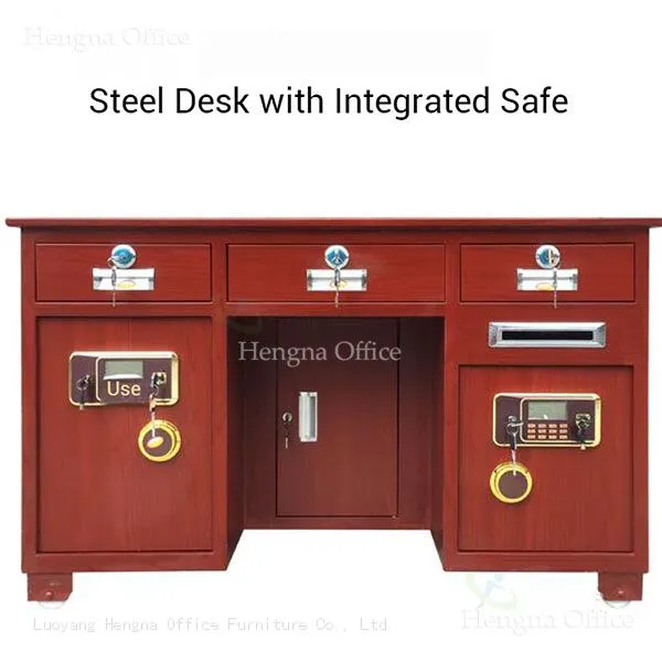 Integrated Safe Desk With Dual Entry Access for Enhanced Security; Robust Steel Body for High-Risk Environments photo-4