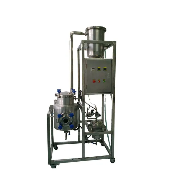 Industrial Herbs and Flower Essential Oil Distillation Distilling Equipment Hydrosol Plant Extracting Unit Extraction Machine photo-4