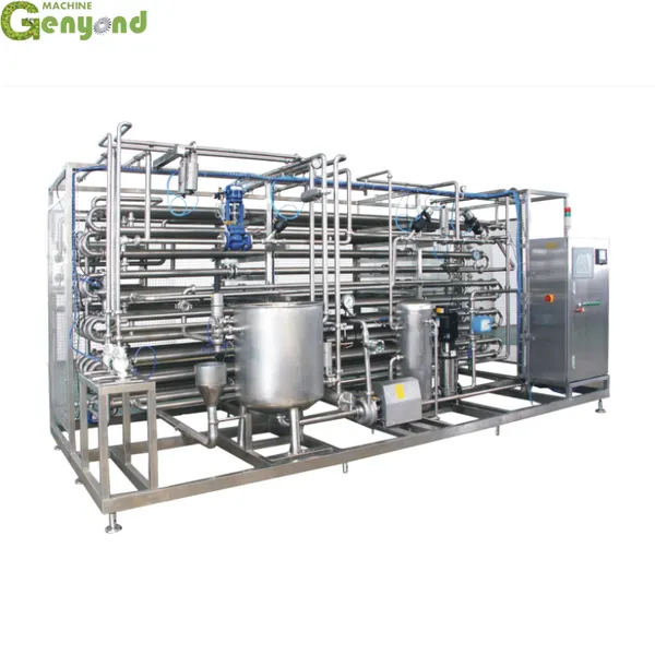 Genyond Automatic Tunnel Tube Pipe Juice Tubular Uht Sterilizer With PLC photo-2