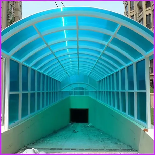 Fiberglass Transparent Roof Tile Curved Corrugated Greenhouses Processing Service Plastic Roof Tile Panels Waterproof FRP Panel photo-5
