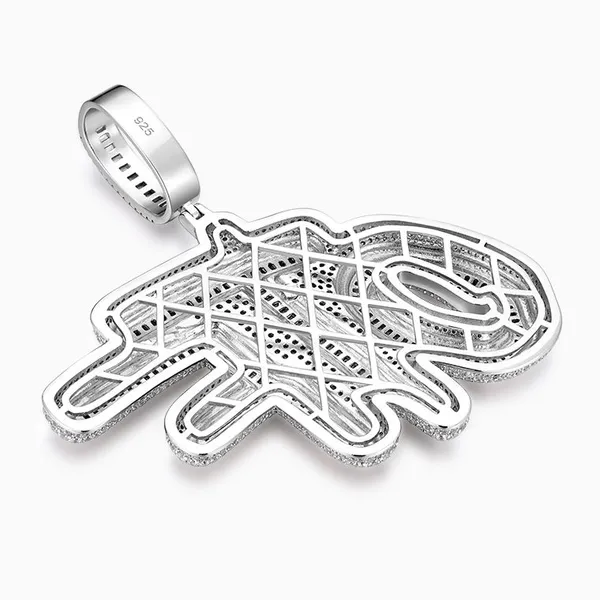 Shining Star Jewelry Micro Pave 5A Cubic Zirconia Letter OTF Pendant Necklace photo-3