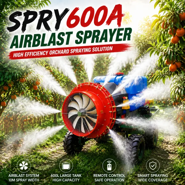 Heavy Duty Agricultural Spraying Machine Remote Control Airblast Sprayer Vehicle for Large Scale Farm Application photo-2