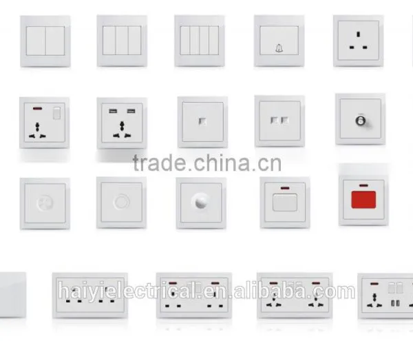 UK 13A Socket White Glass CE BS Approved UK Standard Electrical Wall Socket photo-6