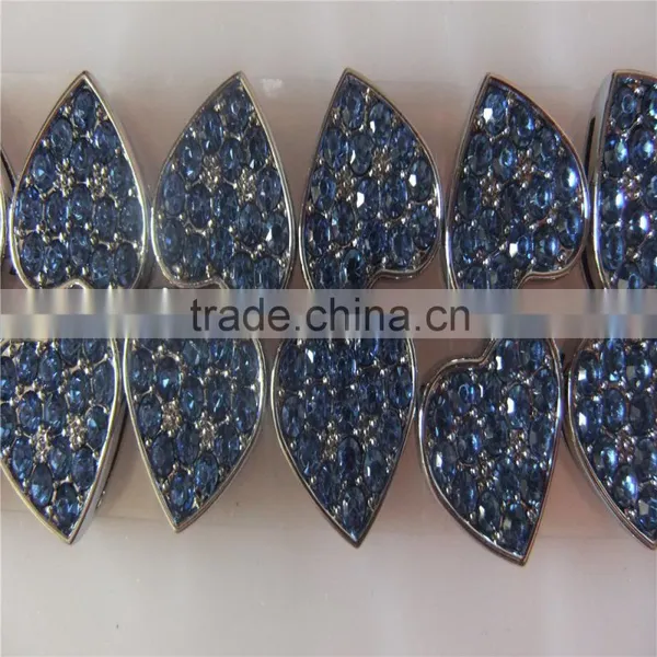 Factory Direct Supply of Encrusted With Diamonds 10MM Wear Jewelry Slider Heart Charms photo-2