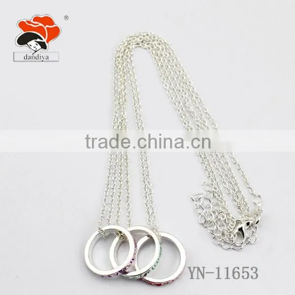 Charm Necklace Hip Hop Jewelry Ring Shape Fashion China Factory Product Jewelry