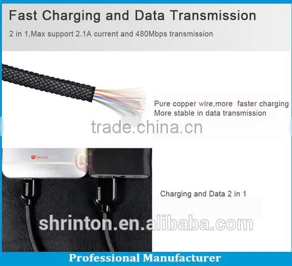 1M Good Quality Modern Remax 2.1A Usb Data Cable for Wholesale Mobile Phone photo-4
