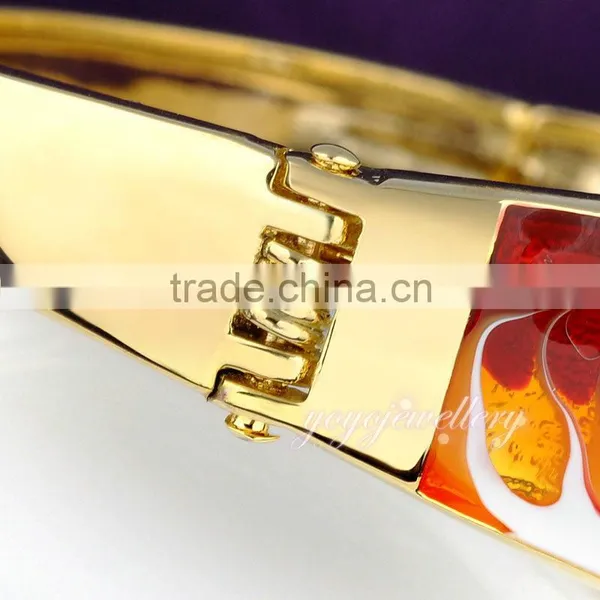 Charms Wholesale Jewellery Enamel Gold Latest Design Daily Wear Bangle photo-4