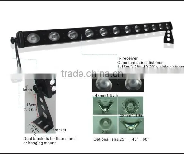 High Power Rechargeable 12*10w Led Bulb 4in1 LED Stage Bar Light for Disco Uplight Decoration photo-5