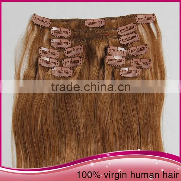2015 Wholesale Price Clip in Hair Extensions Best Quality Remy Straight Clip In Hair Extension photo-2