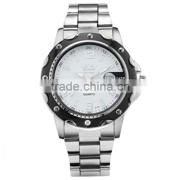 DIYAN Date Time Men Wristwatch Full Stainless Steel Quartz Watch Mans Fashion Casual Watches Men's Dress Clock Relogio Masculino photo-3