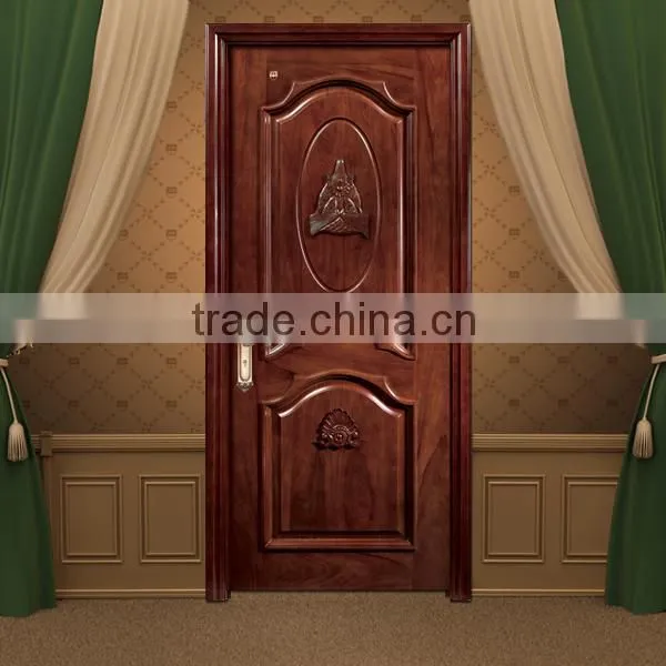 Special Flower Carving Used Solid Wood Interior Doors Design photo-2
