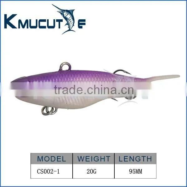 2016 New MASK S VIBES Soft Plastics Fishing Vibe Lure Blade Soft Vib Lures photo-3
