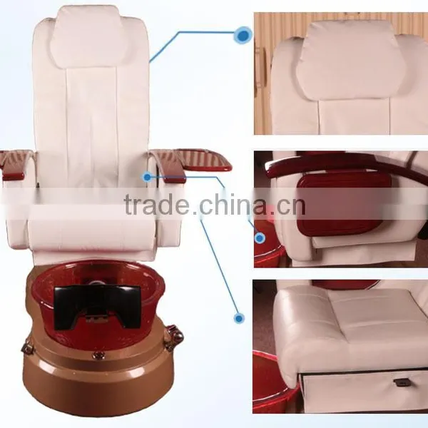 Beauty Salon FRP Basin Red Chair photo-4