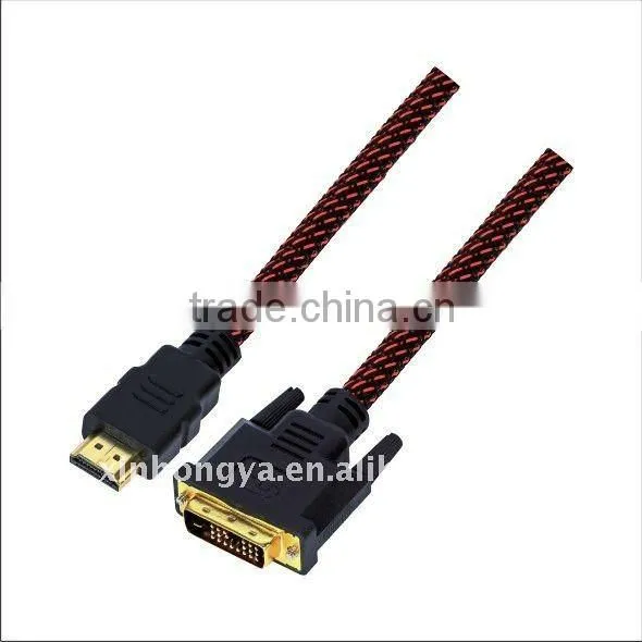 1.5m 2m 3m 5m Wholesale Price Support 720p,1080i,1080p Hdmi to Dvi High Speed Dvi to Hdmi