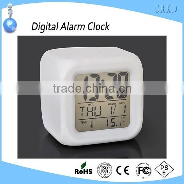 Chinese WholeSale Funny Digital LED Color Changing Alarm Clock photo-3