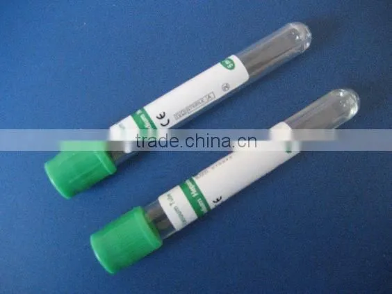 Disposible Vacuum Blood Collection Heparin Tube 2ml