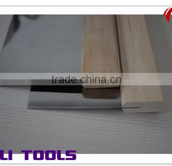 Stainless Steel Blade Scraper With Wooden Handle / Quadrate Blade photo-4