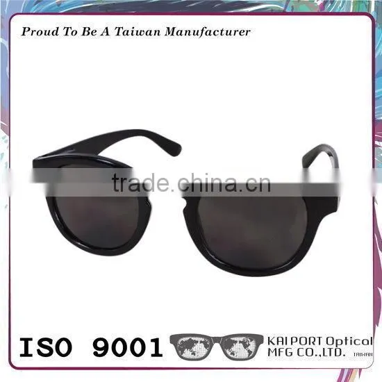 Classic Colored Women Round Retro Sunglasses Matched Flexible Spring Hinge Temple photo-3