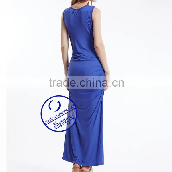 Custom Summer Sleeveless Fashion Maternity Women Dress photo-6