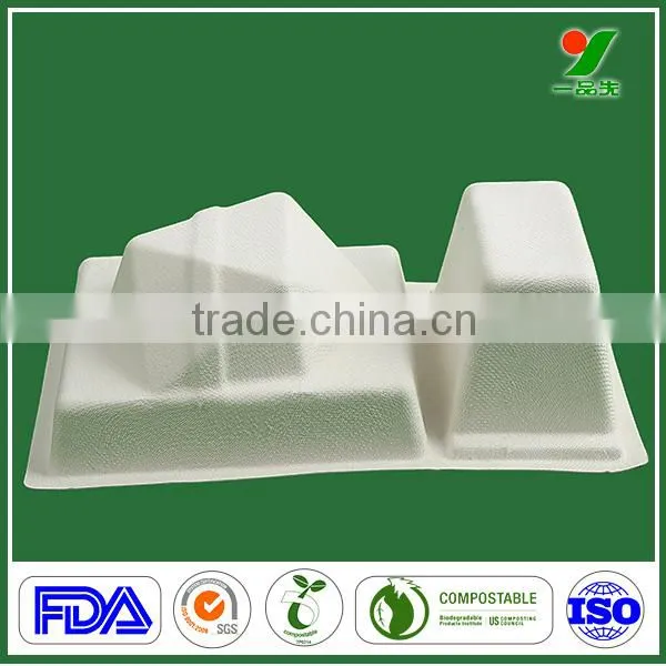 Recycled White Sugarcane/bagasse Electronics Molded Paper Pulp Inner Packaing for E-cigarette photo-6
