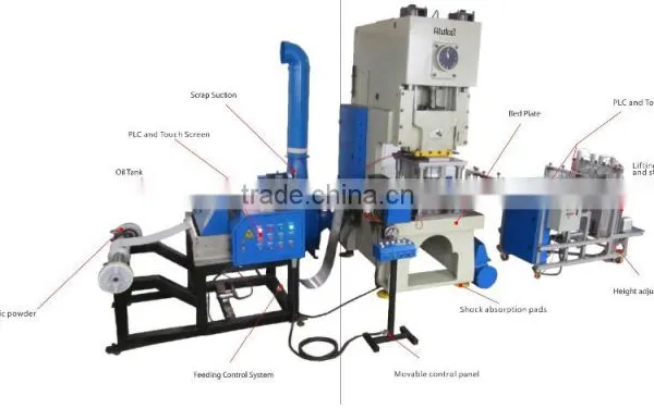 Fully Automatic Aluminium Foil Container Making Machine
