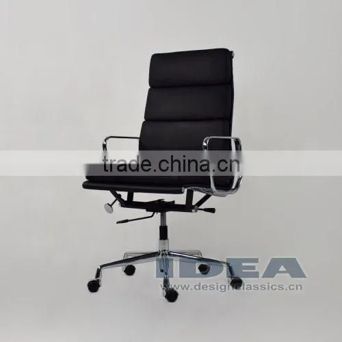 Replica Charles Soft Pad Office Chair - Black Color Genuine Leather photo-3