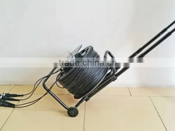 TPU Field Tactical Armored Fiber Optic Patch Cord DLC/UPC-LC/UPC Duplex SM 100M photo-3