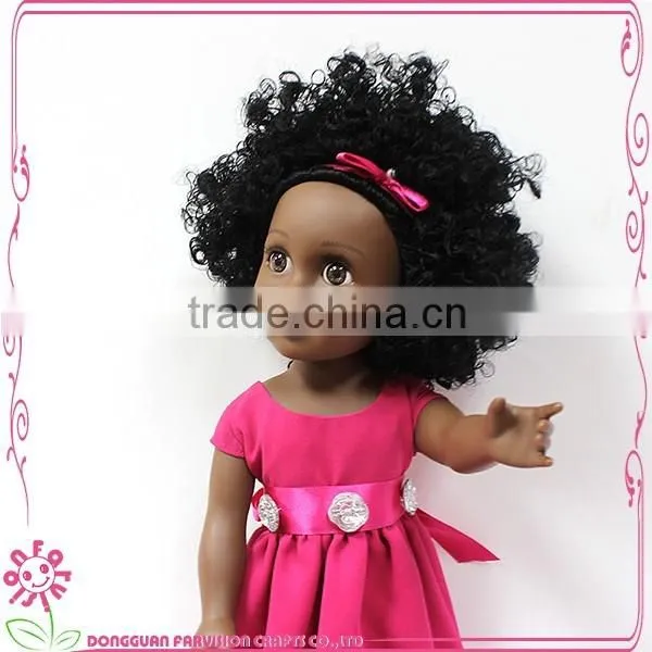 18 Inch Full Vinyl Brown Black Vinyl Dolls photo-5