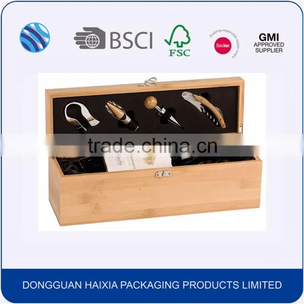 Hot Sale Best Selling High Quality Luxury Single Wooden Wine Box