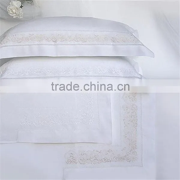 300 Thread Count Cotton Hand Embroidery Bed Sheet photo-4