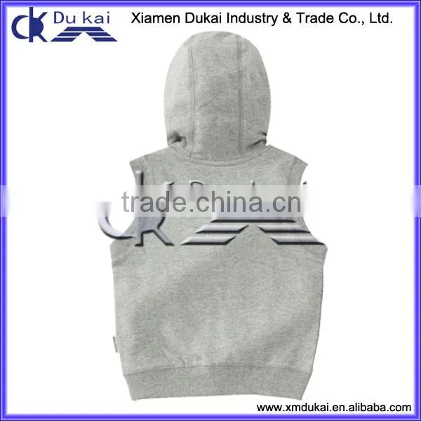 Girl's French Terry Vest With Hood photo-2