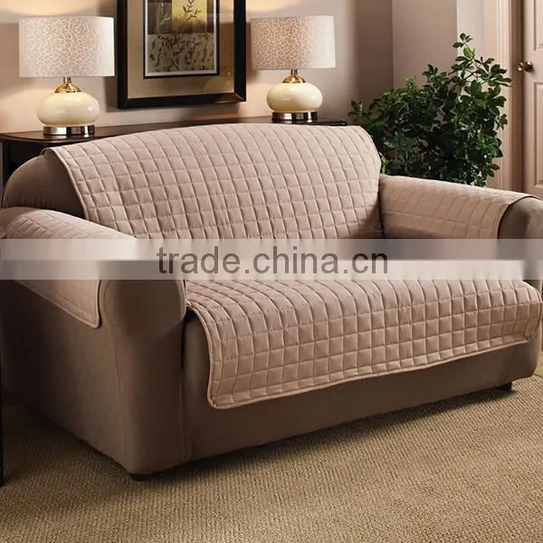 Plain Sofa Protector With Non-slip Fabric photo-2