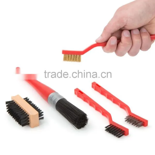 5-Piece Detail Stainless Steel , Brass , Nylon Brush Set photo-2