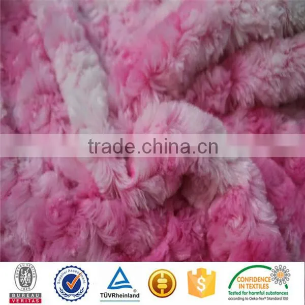 New Product China Supplier Wholesale Swirl Rose Design Pattern Minky Fabric photo-4