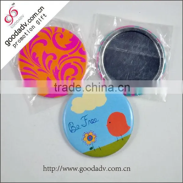 High Quality Promotional Top Fashion Gift Printing Tin Mirror photo-3