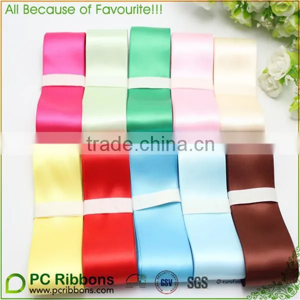 Double Side Satin Ribbon Polyester Ribbon Brown Ribbon photo-4