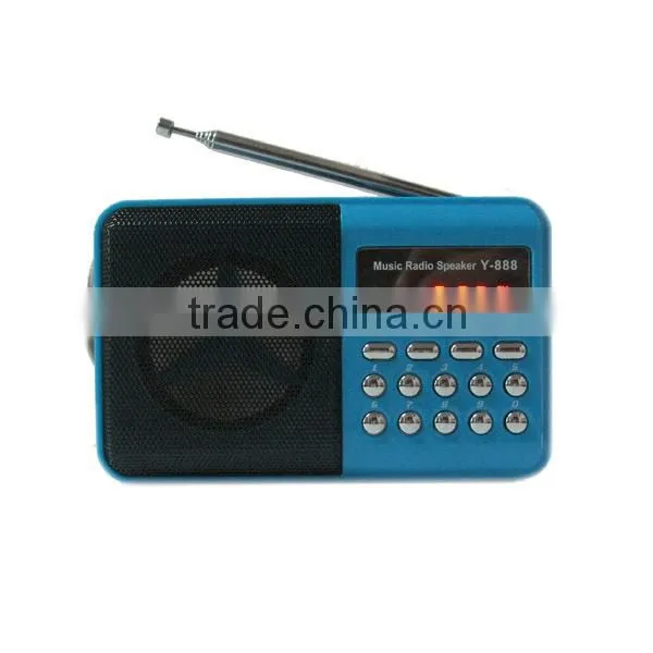 Mini speaker with mp3 player and am fm radio
