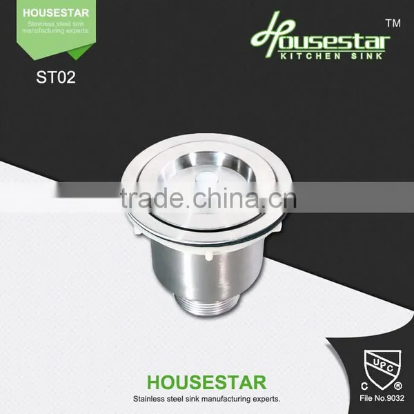 Kitchen Accessories USA Style Semi-steel Sink Strainer for Used-commerical Stainless Steel Sink photo-2