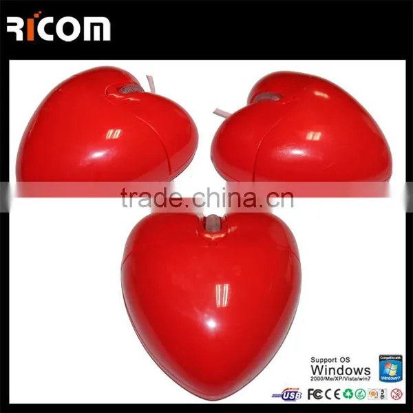 Wired Retractable Optical Usb Shenzhen Manufacturer Heart Shaped Mini Mouse photo-3