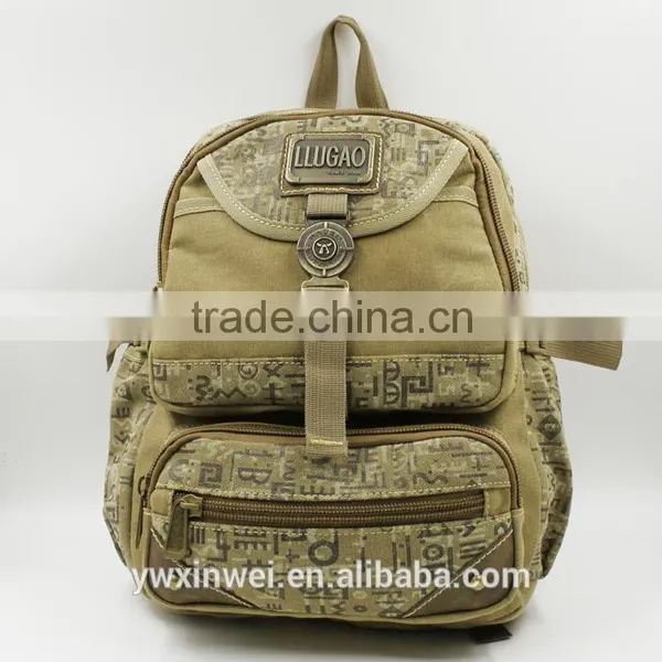 Good-looking Printing Canvas Backpack for Travel,Practical Backpack for Teenage