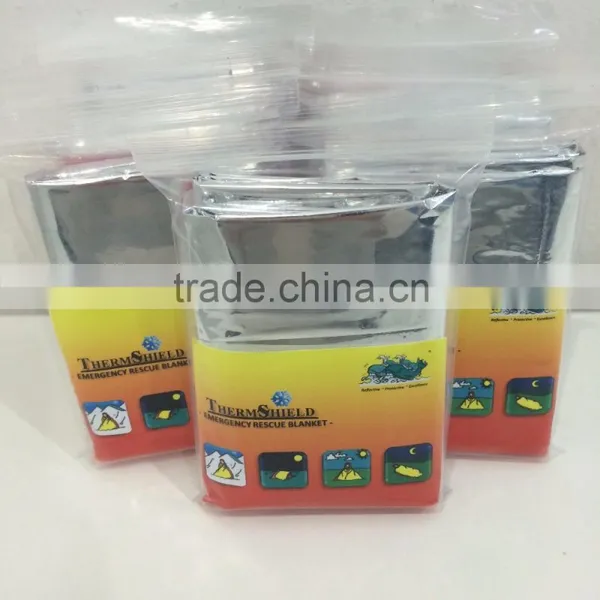 Silver MPET Light Emergency Thermal Rescue Blanket