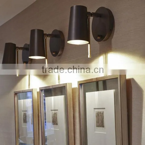 0814-31 Braided Silky Chrome With Black Polished Nickel Insets Smoke Grey Wall Lamp