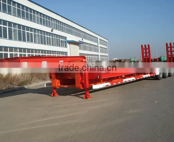 China Manufacturer Direct Supplier 3 Axles 100t Hydraulic Low Bed Trailer for Sale photo-5