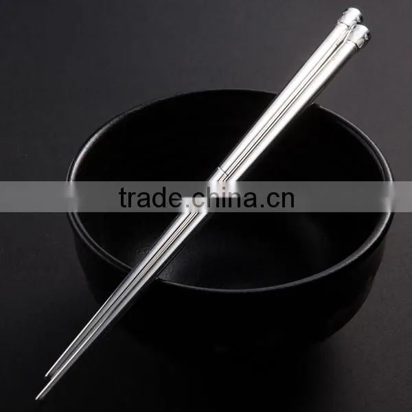 SGS High Grade Chopsticks Silver Plated Chopsticks OEM With Exchangeable Head for Hotel Restaurant Household Wedding Gift photo-2
