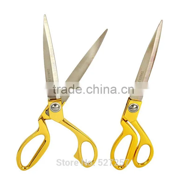 10.5'' Gold Cutter Dressmaking Tailor Shear Scissor Leather Craft Fabric Tool